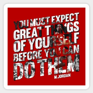 Expect Great Things by Jordan Sticker